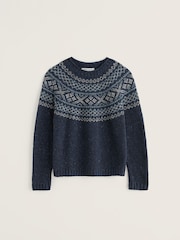 Seasalt Cornwall Blue Port Kinnis Jumper Merino - Image 4 of 5
