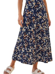 Pollera midi con estampado floral Roman - Imagen 1 de 5