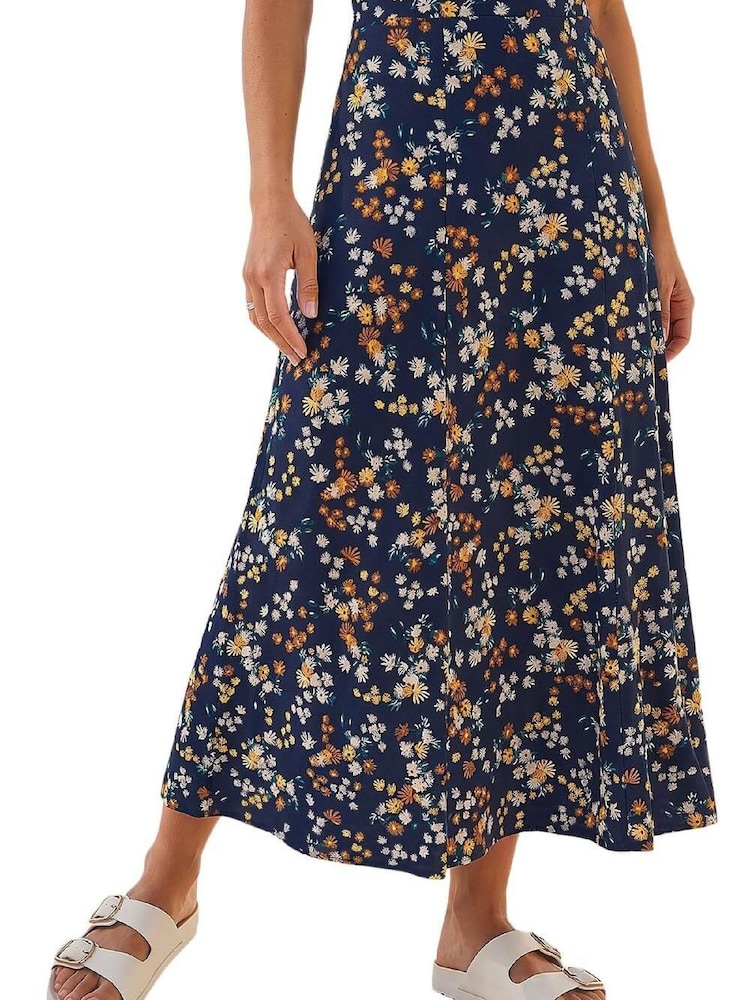 Pollera midi con estampado floral Roman - Imagen 1 de 5