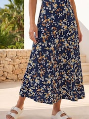 Pollera midi con estampado floral Roman - Imagen 3 de 5