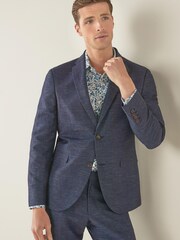 Slim Fit Joules Wool/Linen Suit: Jacket - Image 1 of 7