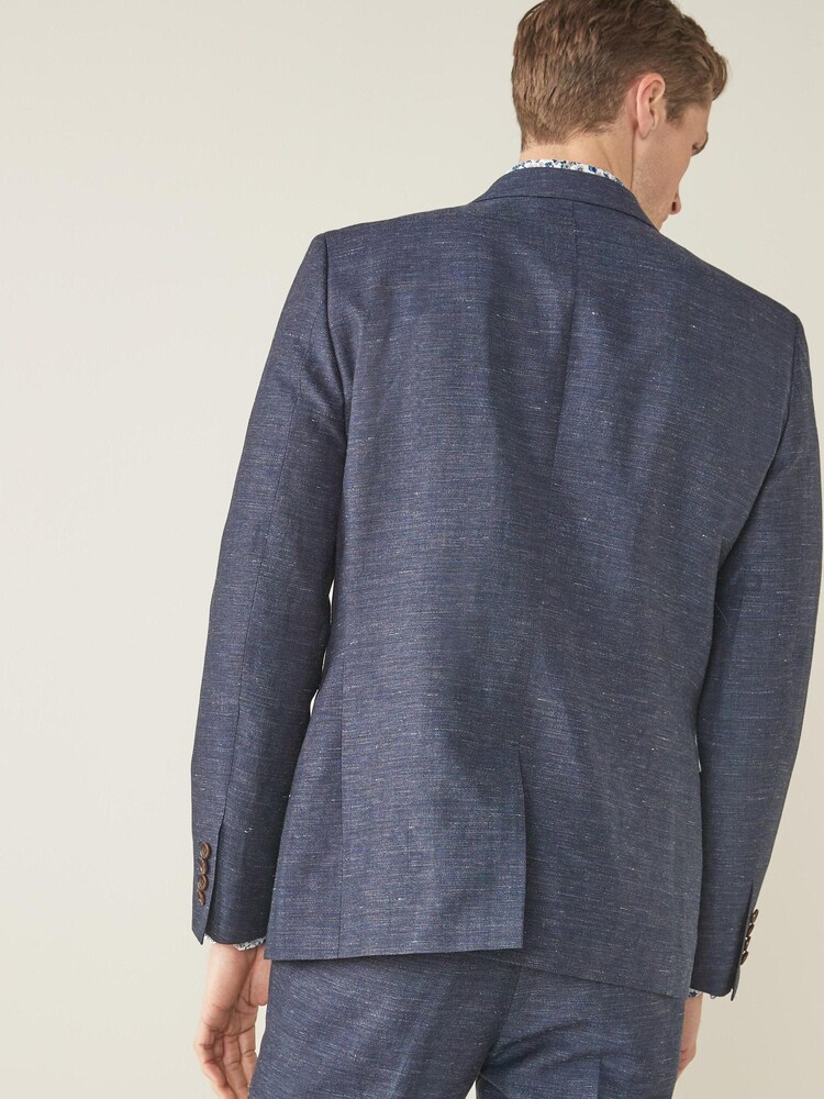Slim Fit Joules Wool/Linen Suit: Jacket - Image 2 of 7
