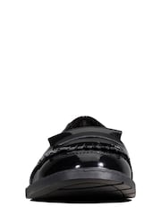 Clarks Black Multi Fit Patent Scala Bright Youth Shoes - Image 4 of 7