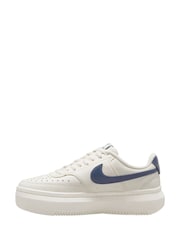 Nike White/Blue Court Vision Alta Platform Trainers - Image 2 of 8