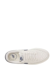 Nike White/Blue Court Vision Alta Platform Trainers - Image 3 of 8