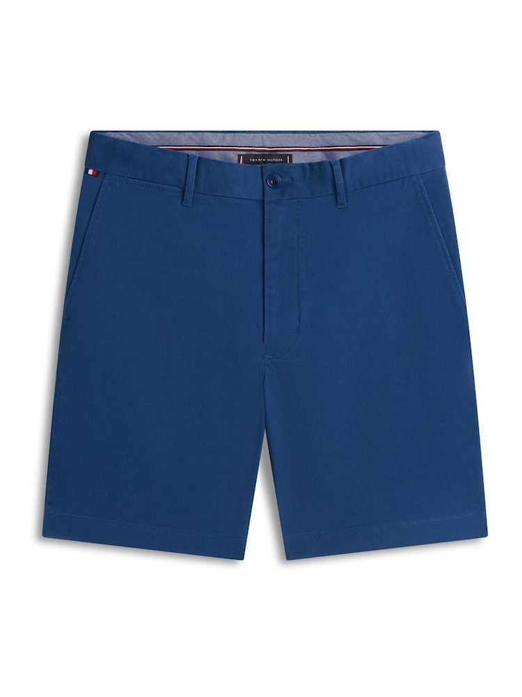 Tommy Hilfiger Blue Dover Twill Chino 8" Inseam Shorts - Image 6 of 6 Tommy Hilfiger Blue Dover Twill Chino 8" Inseam Shorts - Image 6 of 6