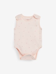 Pink Premature Baby 3 Pack Vest Bodysuits - Image 2 of 5
