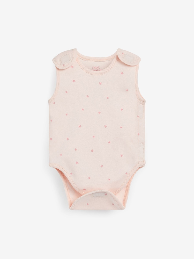 Pink Premature Baby 3 Pack Vest Bodysuits - Image 2 of 5