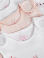 Pink Premature Baby 3 Pack Vest Bodysuits - Image 5 of 5