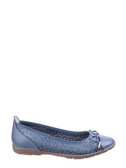Fleet & Foster Blue Lagune Flat Ballerina Shoes - Image 1 of 4