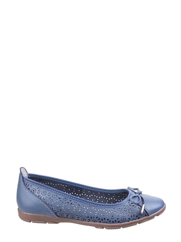 Fleet & Foster Blue Lagune Flat Ballerina Shoes - Image 1 of 4