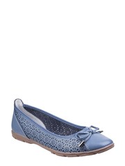 Fleet & Foster Blue Lagune Flat Ballerina Shoes - Image 2 of 4