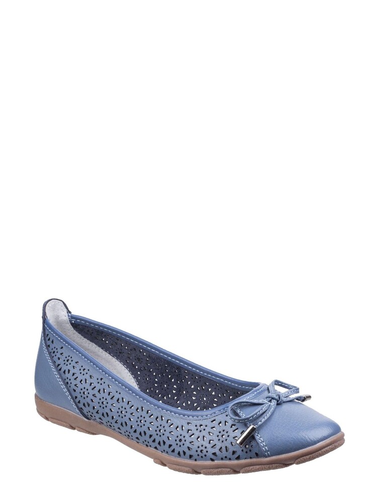 Fleet & Foster Blue Lagune Flat Ballerina Shoes - Image 2 of 4