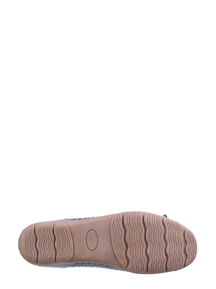 Fleet & Foster Blue Lagune Flat Ballerina Shoes - Image 4 of 4