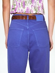 Mango Blue Barrel Leg Jeans - Image 4 of 7