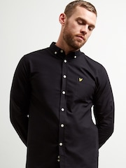 Lyle & Scott Black Cotton Oxford Shirt - Image 1 of 5