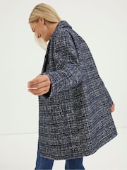 FatFace Blue Blair Wool Blend Coat - Image 2 of 4