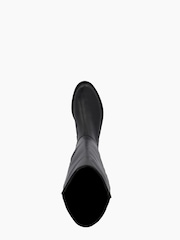 Dune London Black Text Under The Knee 50/50 Boots - Image 5 of 6