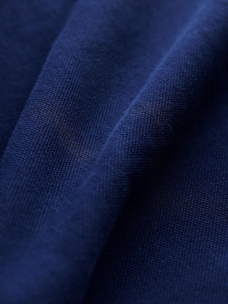 Blue Rich Slim Fit Short Sleeve Pique Polo Shirt - Image 7 of 7