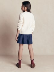 Boden Blue Pleated Skirt - Image 2 of 6