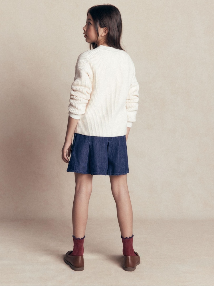 Boden Blue Pleated Skirt - Image 2 of 6 Boden Blue Pleated Skirt - Image 2 of 6