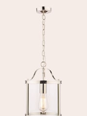 Laura Ashley Chrome Harrington Pendant 1 Light Ceiling Light - Image 3 of 6