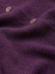 Seasalt Cornwall Purple Tern Tide Wool Blend Cardigan - Image 3 of 4
