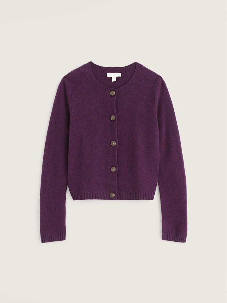 Seasalt Cornwall Purple Tern Tide Wool Blend Cardigan - Image 4 of 4 Seasalt Cornwall Purple Tern Tide Wool Blend Cardigan - Image 4 of 4