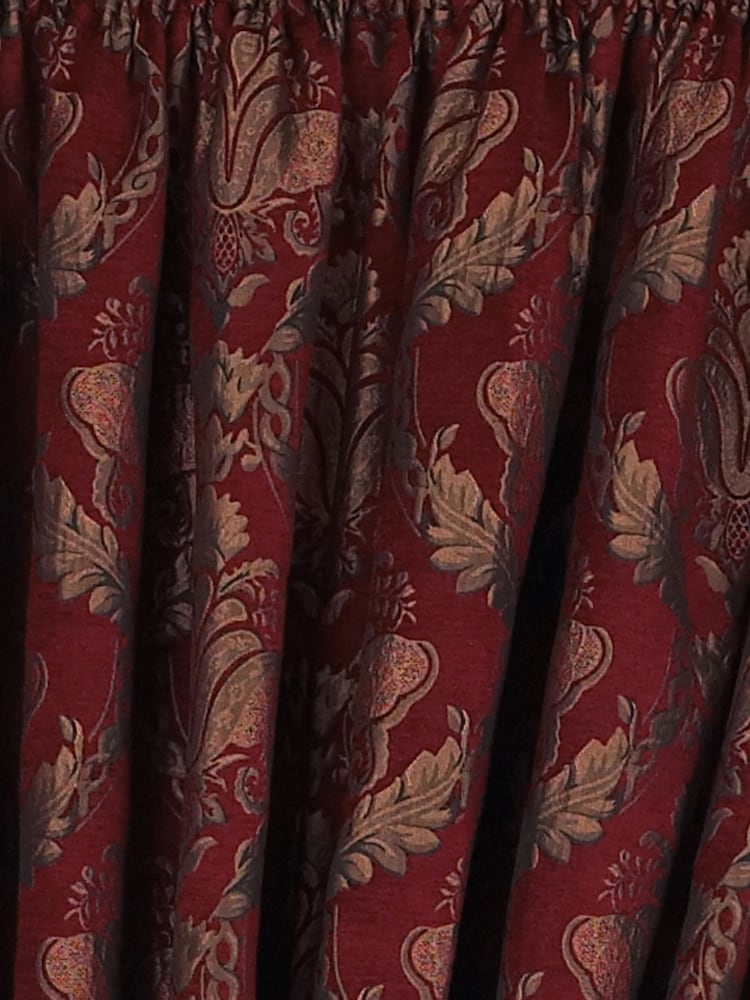 Paoletti Shiraz Traditional Jacquard Pencil Pleat Curtains - Imagem 4 de 4