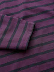 أرجواني - Seasalt Cornwall Sailor Cotton Long Sleeve Top - صورة 5 من 5