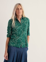 أخضر - Seasalt Cornwall Larissa Cotton Crinkle Shirt - صورة 1 من 6