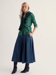 أخضر - Seasalt Cornwall Larissa Cotton Crinkle Shirt - صورة 2 من 6