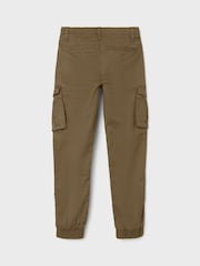 Name It Brown Boys Cargo Trousers - Image 4 of 6
