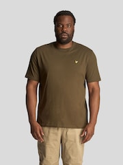 Lyle & Scott Olive Green 100% Cotton Big Crew Neck T-Shirt - Image 1 of 5