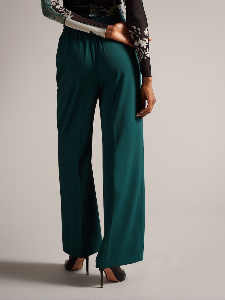 Ted Baker Green Liliaah Wide Leg Joggers - Image 2 of 5