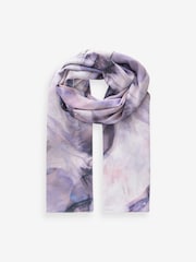 Pink Marble Print Co-ord Chiffon Head Scarf - Image 4 of 6
