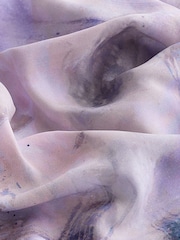 Pink Marble Print Co-ord Chiffon Head Scarf - Image 5 of 6