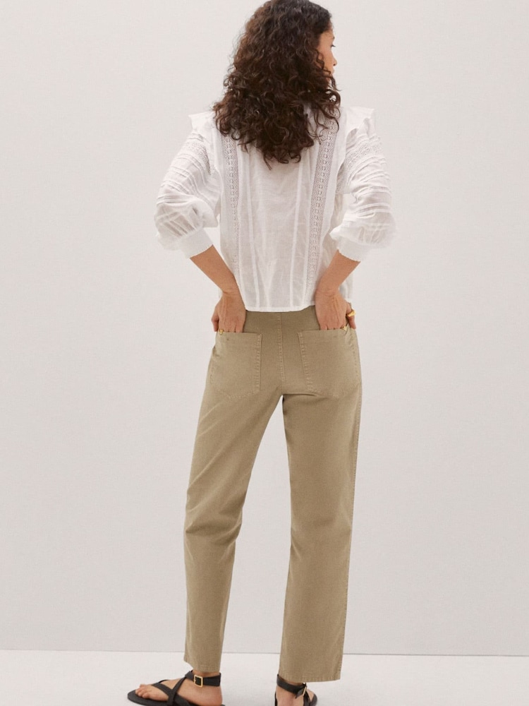 Mango Natural Trousers - Image 2 of 6