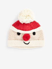 Red Santa Knitted Baby Pom Hat (0mths-2yrs) - Image 3 of 4