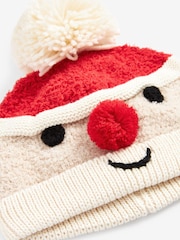 Red Santa Knitted Baby Pom Hat (0mths-2yrs) - Image 4 of 4
