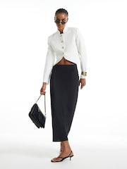 River Island Black Satin Maxi Skirt - Image 2 of 4