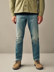 Blue Light Tint Slim Fit Vintage Stretch Authentic Jeans - Image 1 of 9