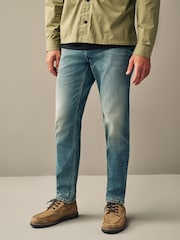 Blue Light Tint Slim Fit Vintage Stretch Authentic Jeans - Image 4 of 9