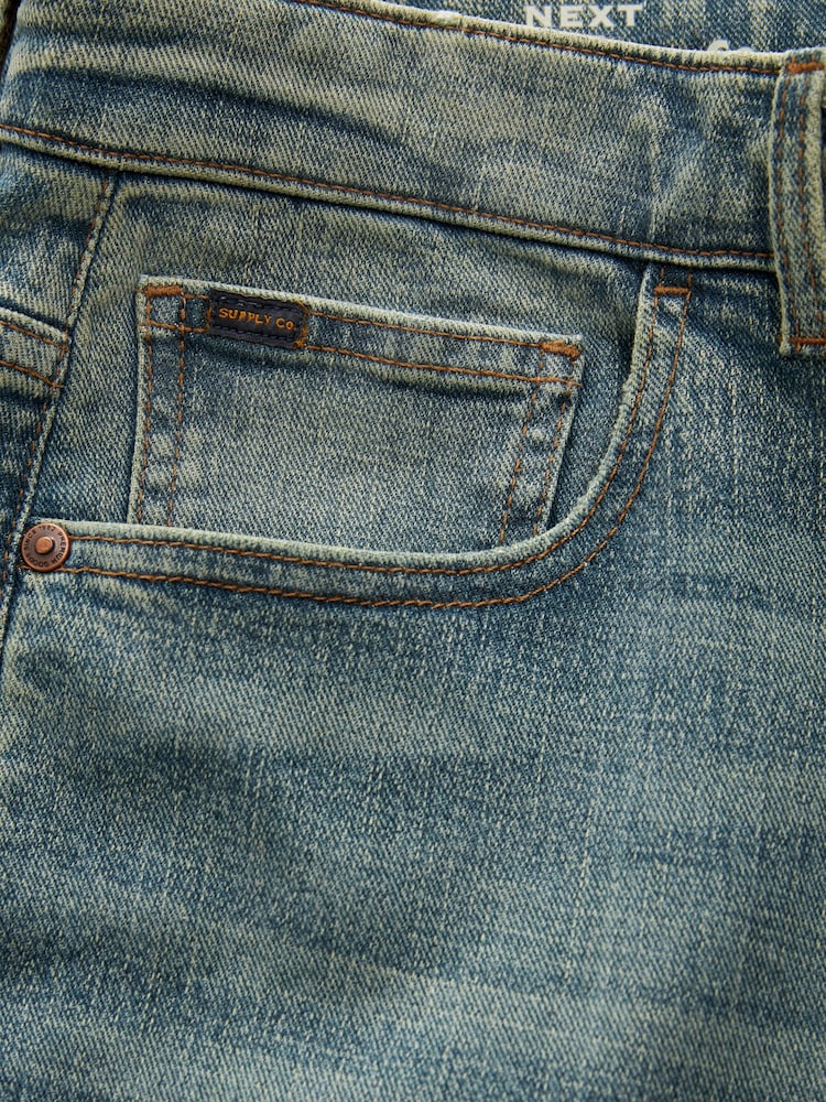 Blue Light Tint Slim Fit Vintage Stretch Authentic Jeans - Image 9 of 9