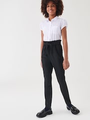 Black Senior Paperbag Waist Trousers (9-17yrs) - Image 2 of 8