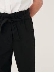 Black Senior Paperbag Waist Trousers (9-17yrs) - Image 5 of 8
