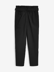 Black Senior Paperbag Waist Trousers (9-17yrs) - Image 7 of 8