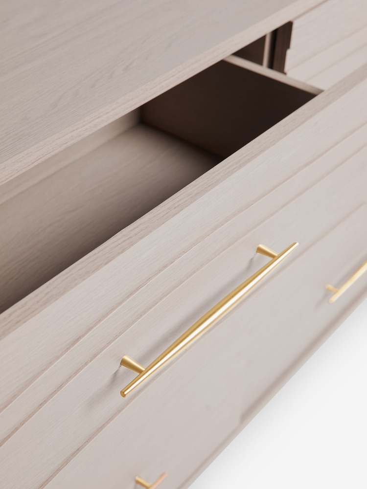 Grey Adelaide Oak Effect 6 Drawer Chest of Drawers - Image 11 of 11