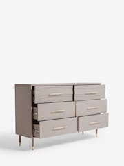 Grey Adelaide Oak Effect 6 Drawer Chest of Drawers - Image 8 of 11