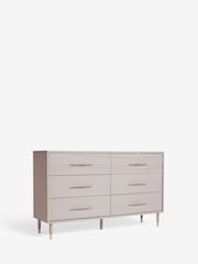 Grey Adelaide Oak Effect 6 Drawer Chest of Drawers - Image 9 of 11